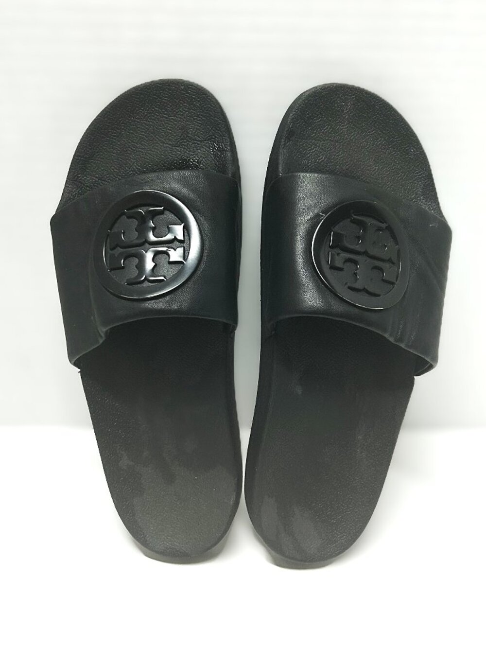 Tory Burch black slides size 9